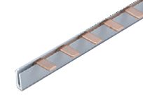 Соединительная шина однополюсная штыревая (PIN) до 63А 6х1,8мм (10 кв. мм) длина 12модулей TRYMARKET