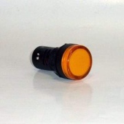 Лампа сигнальная компактная ⌀22 LED 220В желтая ⌀22 TRYMARKET