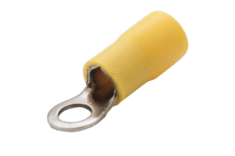 Наконечник кольцевой сечение 4,0-6,0  кв.мм отверстие под М4 цвет желтый (1пакет/50шт) TRYMARKET