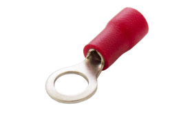 Наконечник кольцевой сечение 0,5-1,5  кв.мм отверстие под М5 цвет красный (1пакет/50шт) TRYMARKET