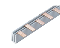 Соединительная шина двухполюсная штыревая (PIN) до 63А 6х1,8мм (10 кв. мм) длина 1метр TRYMARKET