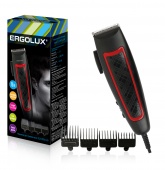 ERGOLUX ELX-HC04-C43 черный с красным (машинка для стрижки волос, 15Вт, 220-240В)