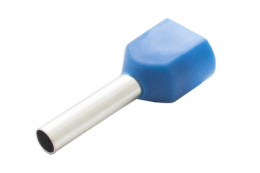 Наконечник штыревой втулочный изолир двойной сечение 2,5 кв.мм длина 13мм цвет синий (1пакет/50шт) TRYMARKET