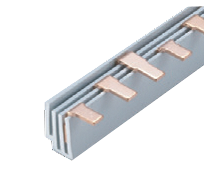 Соединительная шина трехполюсная штыревая (PIN) до 63А 6х1,8мм (10 кв. мм) длина 1метр TRYMARKET