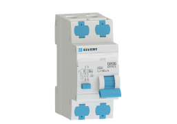 Автоматический выключатель дифф.тока D206 2р B16 30 мА тип А ELVERT TRYMARKET