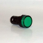 Лампа сигнальная компактная ⌀22 LED 24В зеленая ⌀22 TRYMARKET
