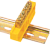 Шинка нулевая латунная на Din-опоре 8х12мм 12 отв. Цвет желтый TRYMARKET